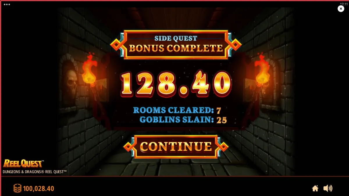 Pemandangan kastil fantasi dalam Dungeons & Dragons Reel Quest